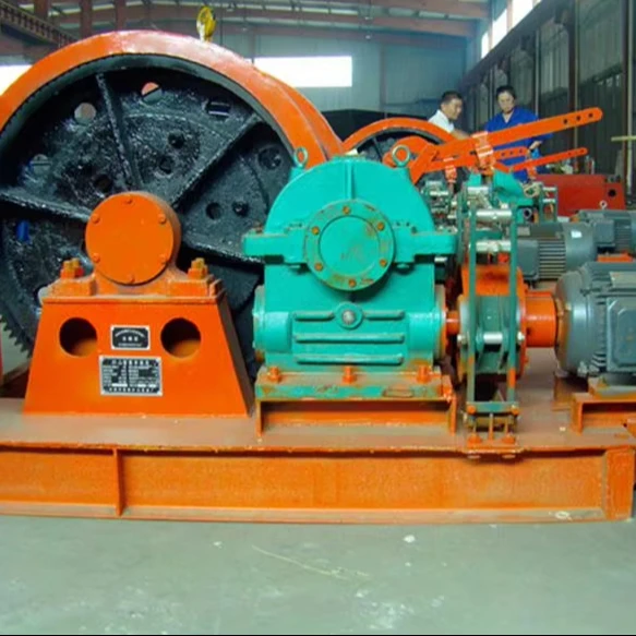 Gearbox Hoist Shaft Sinking Winch JZ-10/600 Drilling With Fast Lifting Speed and Strong Ground Capacity