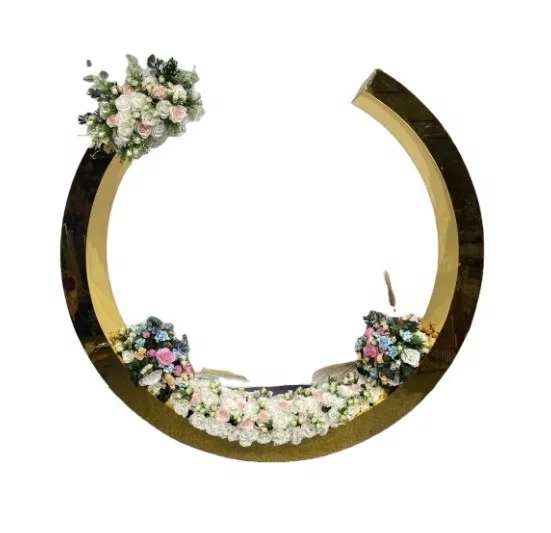 Лидер продаж, декоративный фон для свадебных торжеств, золотой круг, цветочная арка для украшения свадебной вечеринки и свадебных торжеств