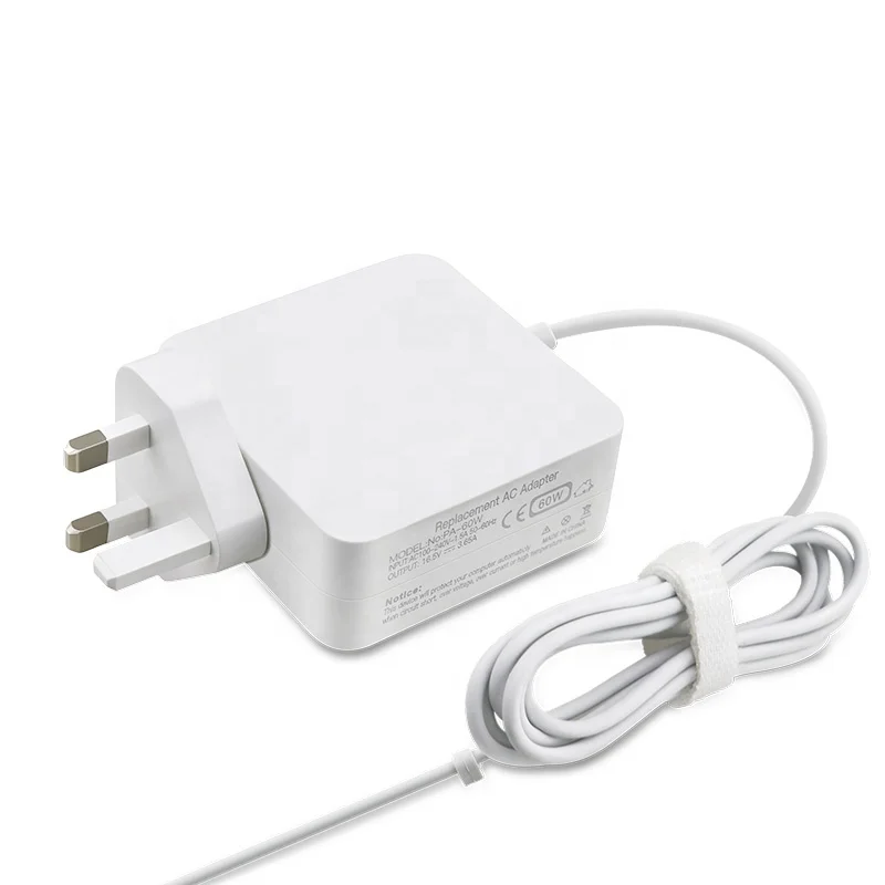 Адаптер питания 60 Вт для Magsafing T/L UK Plug 16.5V3.65A Macbook зарядное устройство