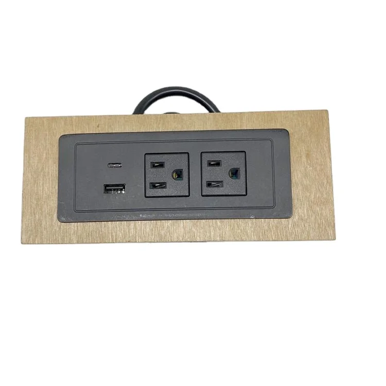 2-outlet power strip with type c  usb electrical socket  type c cable fast charging