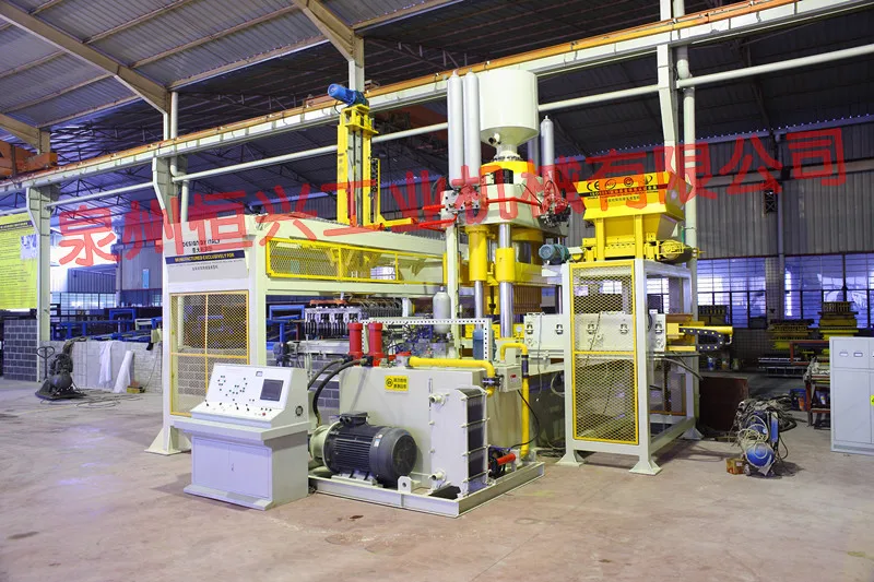 Гидравлическая машина для изготовления кирпича из листового лайма с двойным давлением