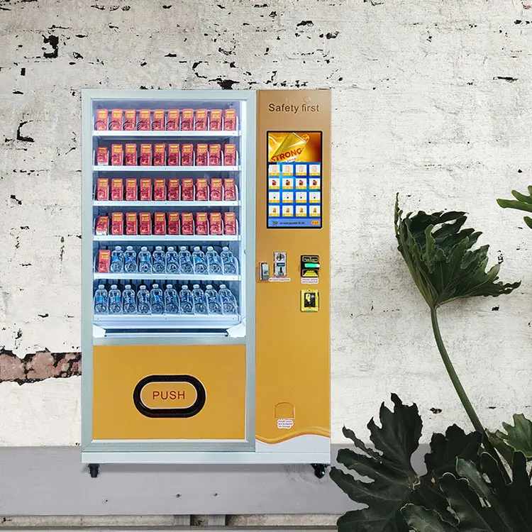 Two-In-One Vending Machine Pusher rod Vending Machine Beverage Vending Machine Large capacity Shopping Mall