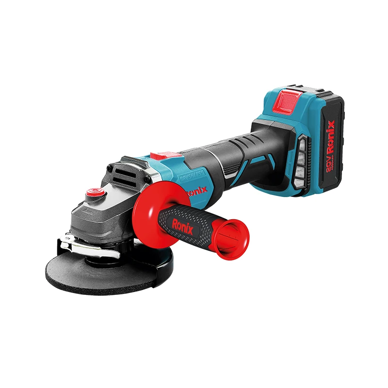 Ronix 8901 Factory Supply Wooden Cordless Brushless Mini Angle Grinder For Industrial Woodworking