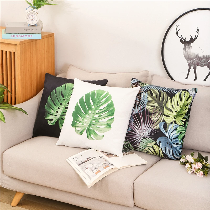 2022 New Fashion Printing Series decorative pillow covers office sofa lumbar cushion customizable pillow printed