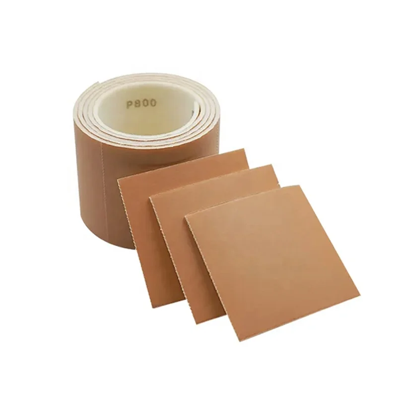 Zhanye wholesale price high quality latex paper+ sponge 114mm x 25m wet and dry jumbo sandpaper for car