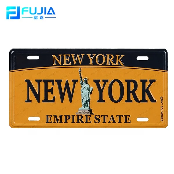 USA California wall decor embossed souvenir  metal aluminum car License plate