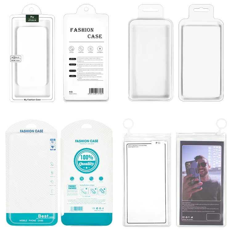 Retail Mobile Phone Accessories Package Phone Case plastic Packaging gift Box clear case package