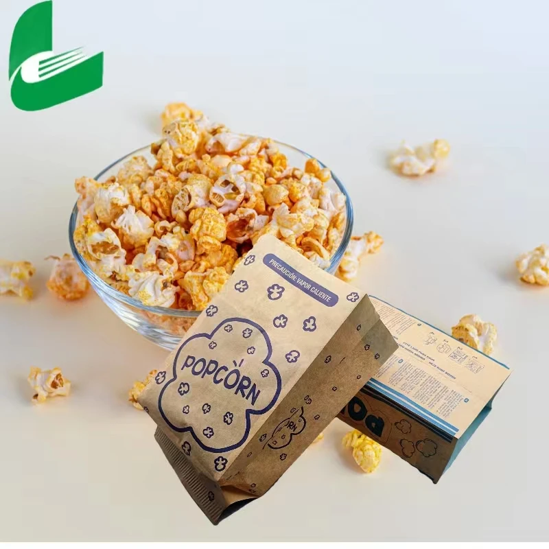 Huafeng  wholesale food grade  packaging microwave snacks pop corn paper bag