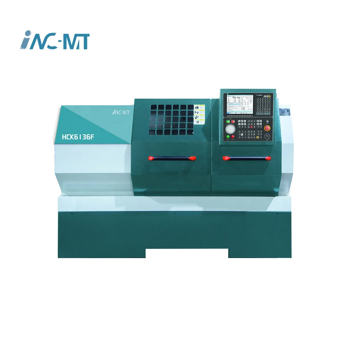 Huazhongcnc HCK6136F Electric tool holder Hard guide Horizontal  cnc turning machine tools Flat Bed Lathe for metal