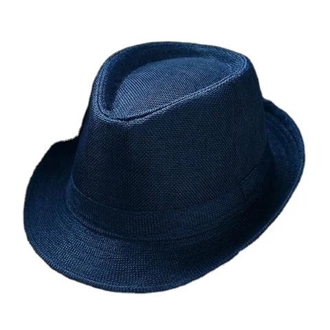 Factory Cheap Price Classic Vintage Fashion Customized Embroidery Logo Design Manhattan Jazz Unisex Fedora Hats with Band