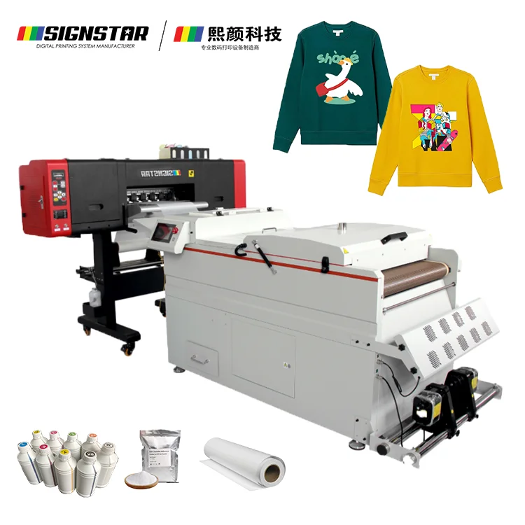 Signstar Pet Film Dtf Printer Set I3200 t Shirt Dtg 60cm 3 Heads Printing Machine Large Dtf Printer
