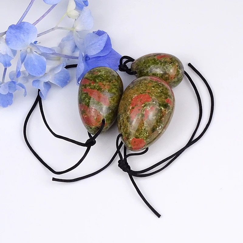 
Best price Dragon Blood Stone Gemstone Yoni Eggs Vaginal Exercise Massage Tools 