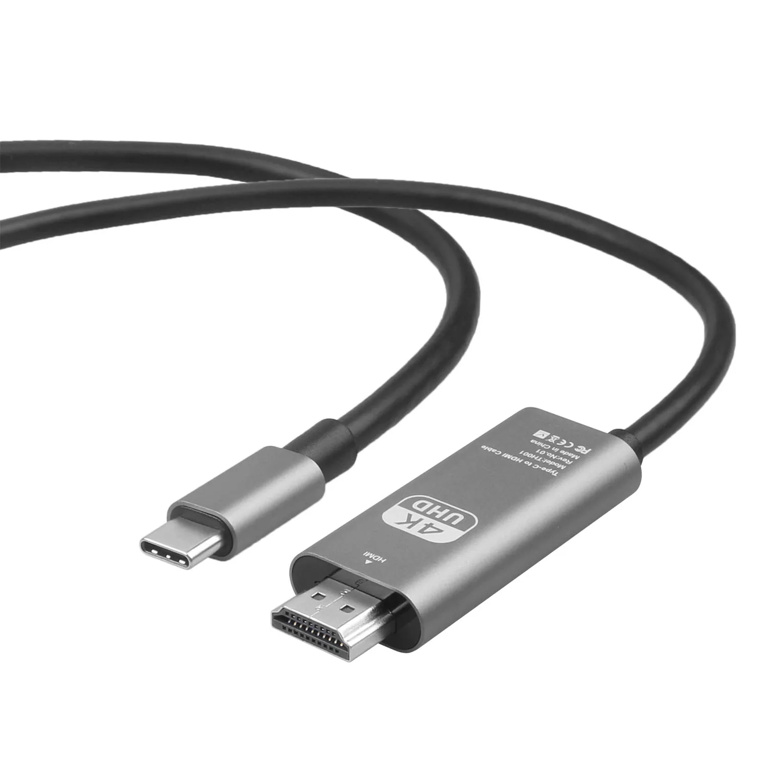 4K USB C to HDMI cable and USB C female, USB-C to HDMI adapter cable with PD60w 4k@60hz connect mobile phone to TV cable
