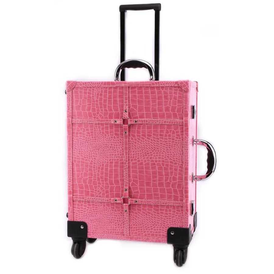 Lighted Cosmetic case Cosmetics Studio Makeup Case with Lights Rolling Artist  Makeup Case with  Legs and Lights