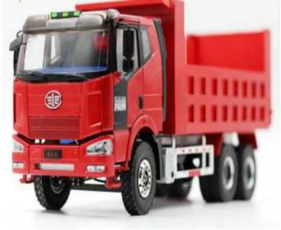 1:24  rc truck-1 / 24 rc truck all metal truck model Auman gtl4 * 2 4 * 4 dump truck
