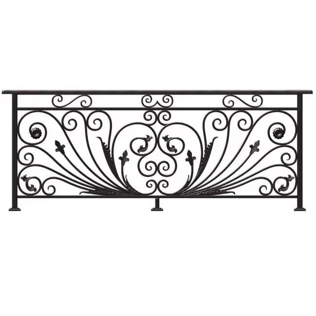Outdoor galvanized mild steel iron balustrades with special designs/ balcony aluminum / external carbon steel railings