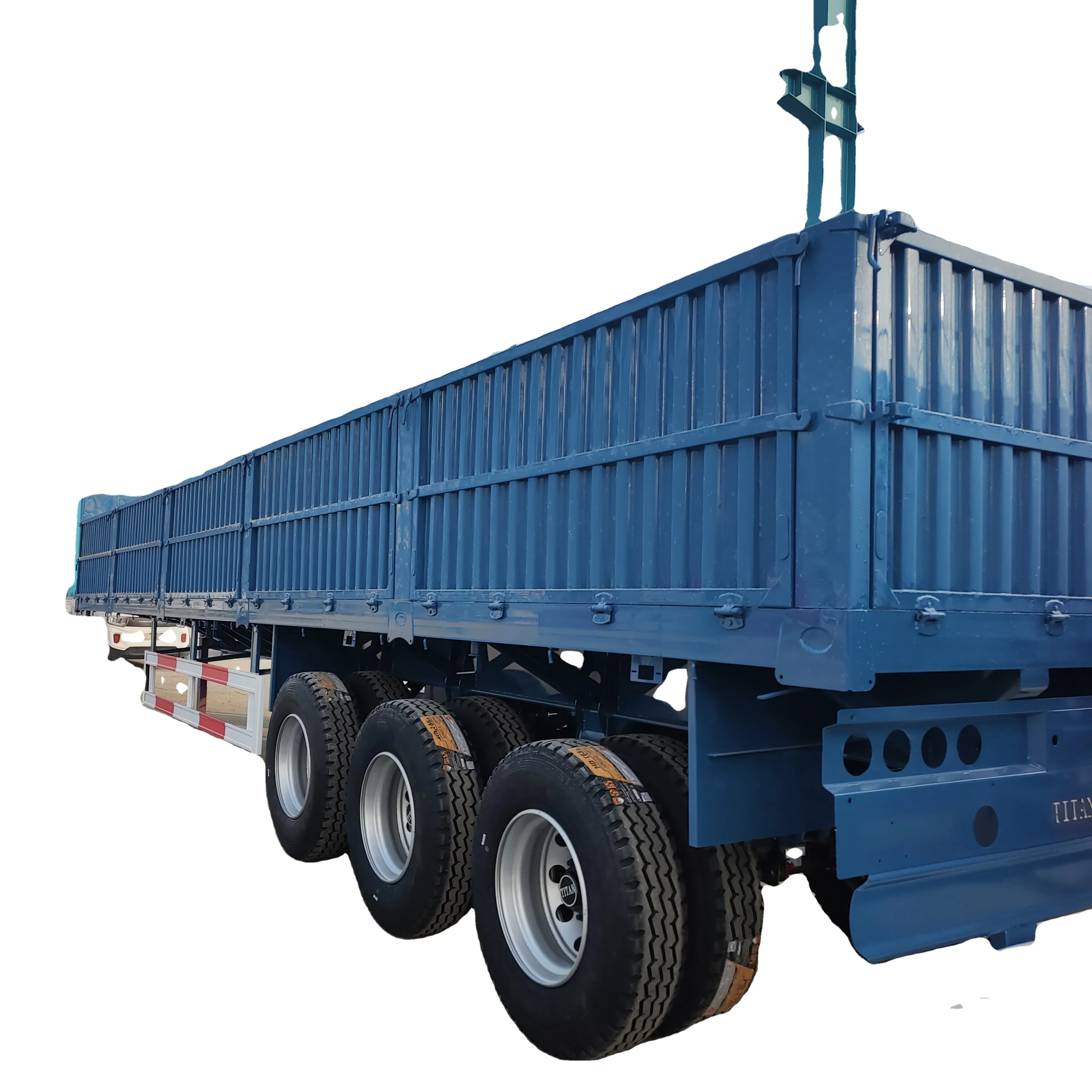 Low price sale: 3-axis 13 m long barn trailer, skeleton barn trailer, electrophoretic paint