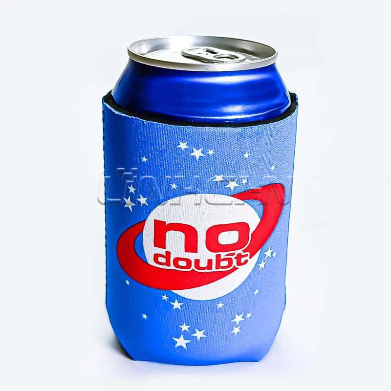 Custom Sublimation Printing Foam Stubby Holder Drinking  Neoprene Can Cooler Beer Cooler