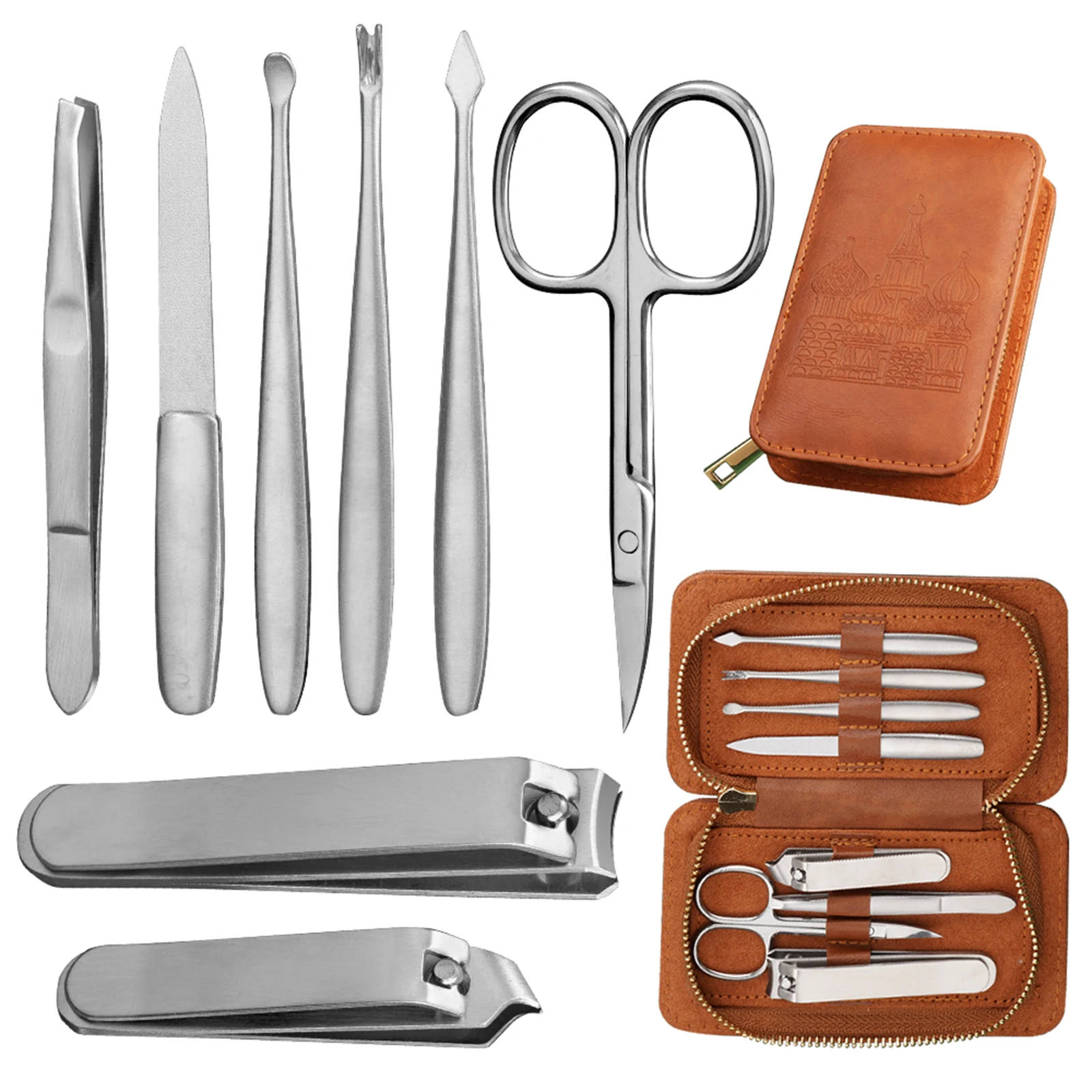 Pedicure tools set nipper nail cuticle clipper nail cutter clipper with nail file scissors