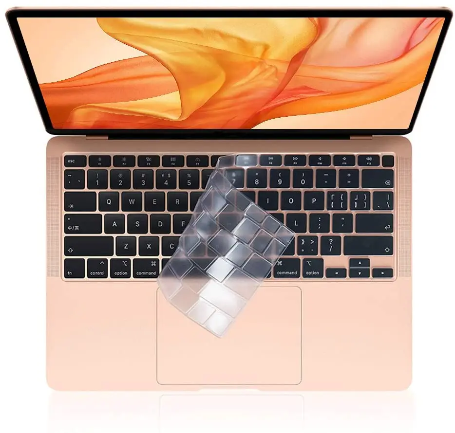 Моющийся прозрачный мягкий защитный чехол для клавиатуры Macbook из ТПУ