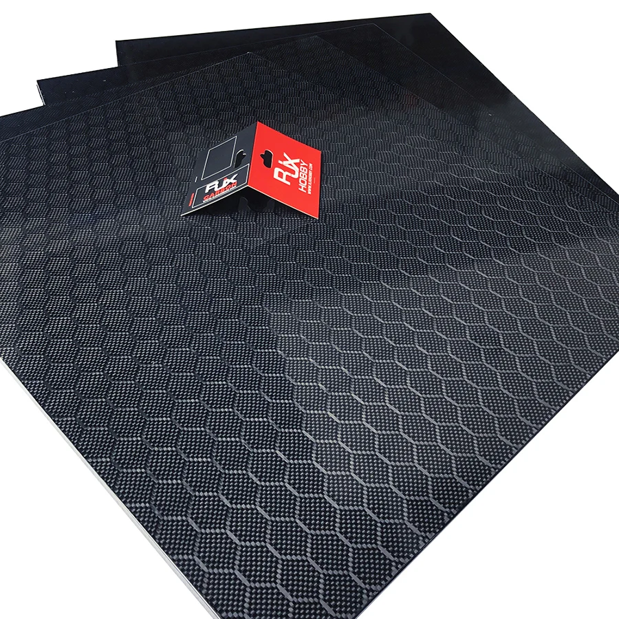 3K сотовый узор пластина из углеродного волокна глянцевый Плетеный