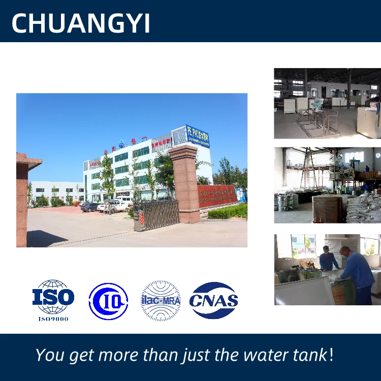 48tons FRP rain water storage tank with size 4x4x3