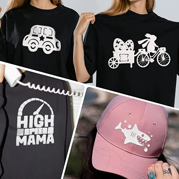 Puff Vinyl Heat Transfer 3D Puff Transfer Tape For Vinyl Bundle Sheets