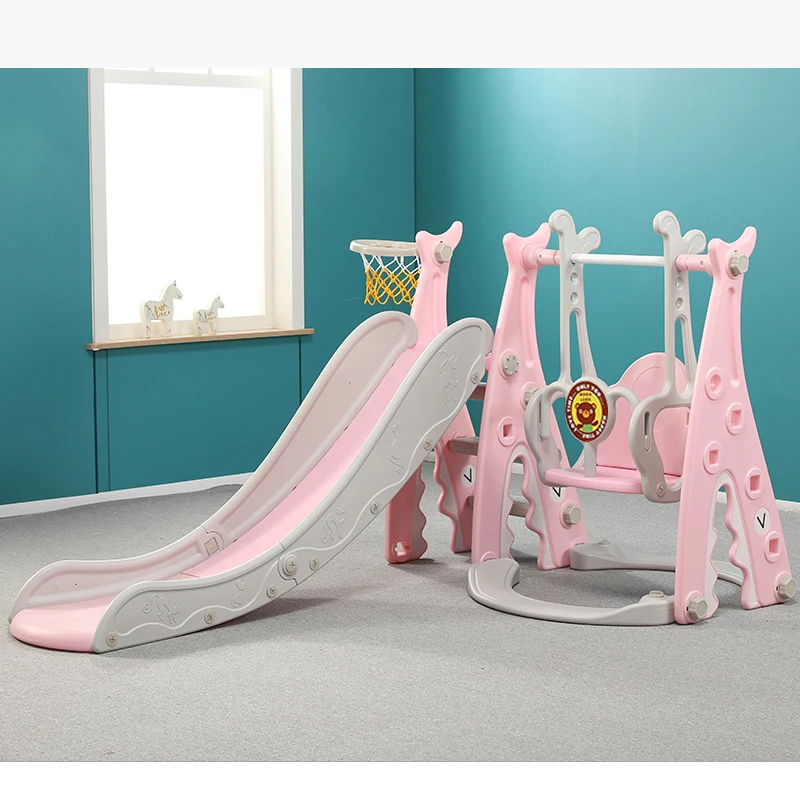 
Small Plastic Slide Kids Indoor Children Slide Swing Set 
