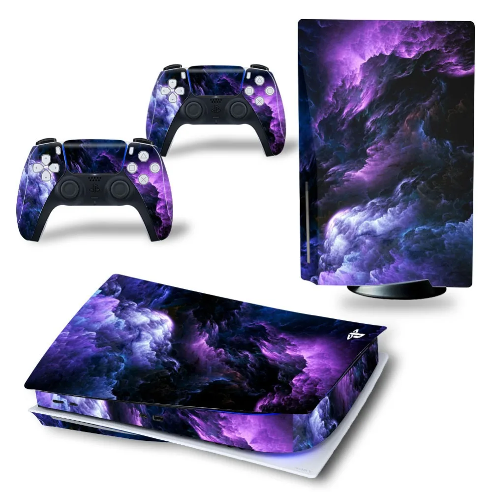 Clouds Design For PS5 Disk Viny Decal Sticker PS5 Controller Skin Vinyl Sticker For Sony Playstation 5 Game ps5 Skin Vinyl