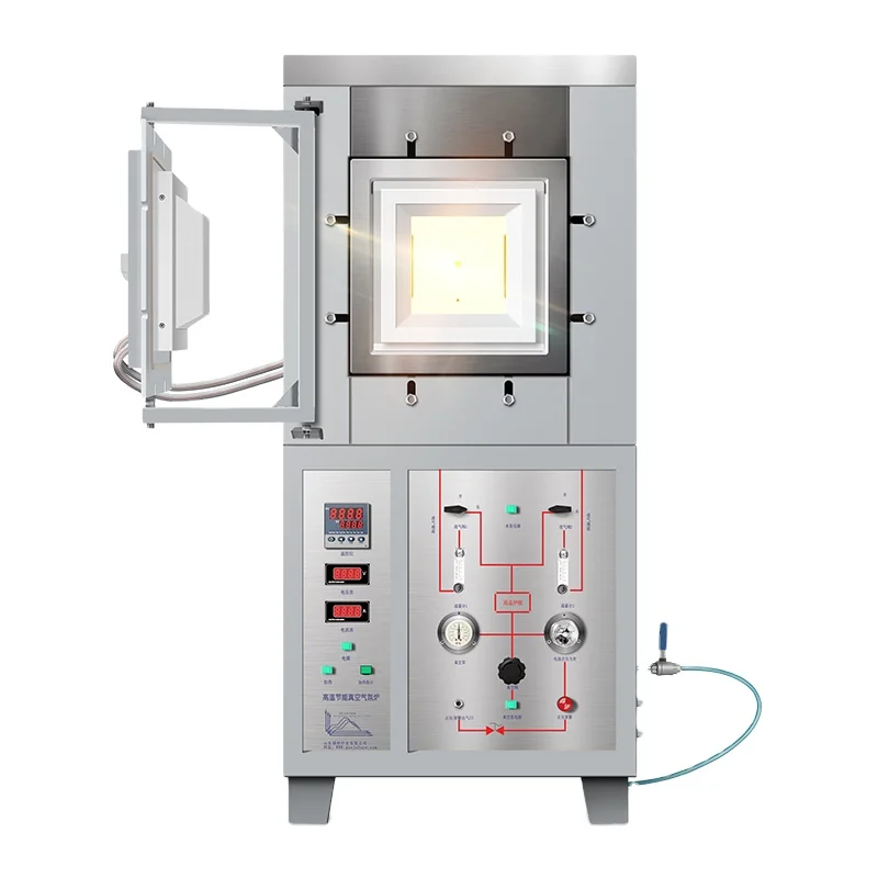 High Vacuum 1200c vacuum brazing muffle furnace