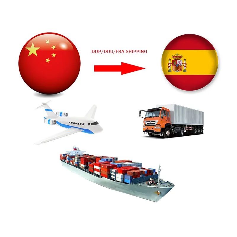 Top 1 freight forwarder to Spain Europe UK USA UAE fast DHL UPS FedEX shipping agent DAP DDP door to door FBA logistics