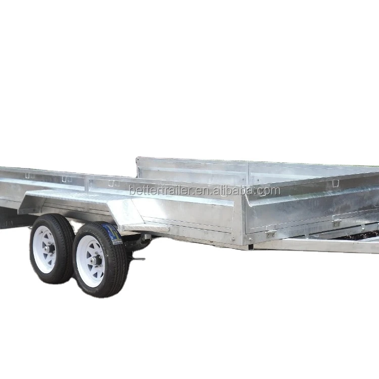 customized 12x5 tandem car race transport trailer