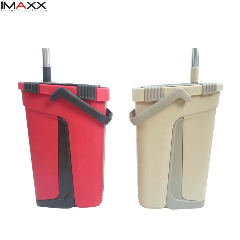 IMAXX Cleaning Mop New Cleaning Floor Products Hand Free Wash Microfiber Cleaning Flat Mop