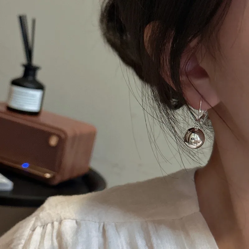 925 sterling silver ball pendant earrings for women casualretro ear jewelry fashion jewelry