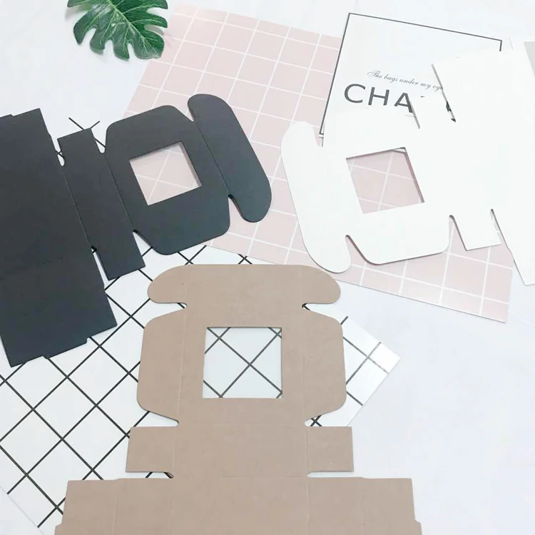 Simple Style Handmade Soap Box Kraft Paper Box With Clear Window With High Quality Low Price For Valentine Day Soap Packaging