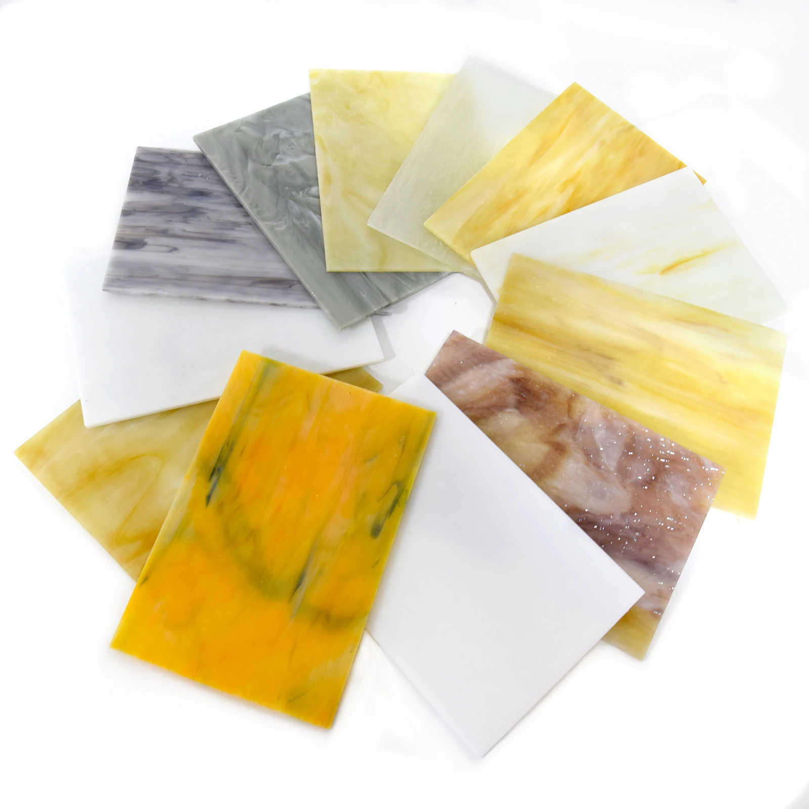 Стеклянная мозаичная плитка для творчества OS7 12 листов витражная мозаика