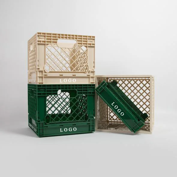 Collapsible crate plastic storage crate milk crate for sale