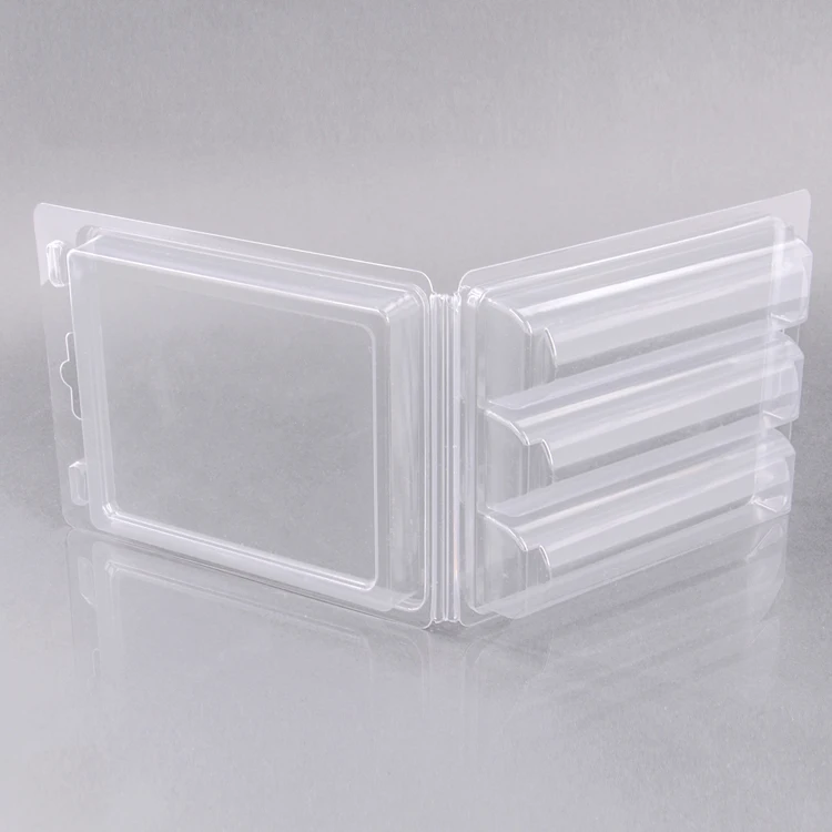 Plastic PET  blister box packaging clamshell boxes tray with hanger