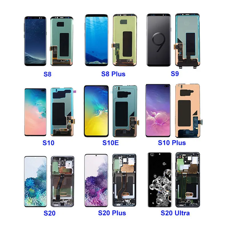 Mobile phone lcd manufacturer for Samsung galaxy S9 Original lcd touch screen S20 ultra 5g Pantalla screen lcd original