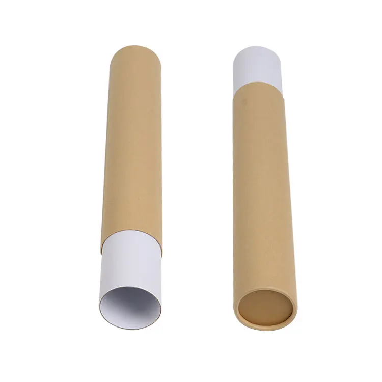 Good Quality Pencil Packaging Paper Tube Long Natural Biodegradable Brown