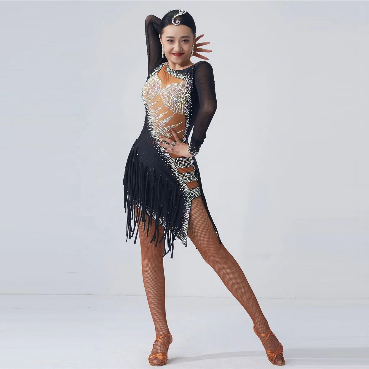 L-2054 New tailored competition latin dresses cheap new national standard high quality latin sexy dresses for women