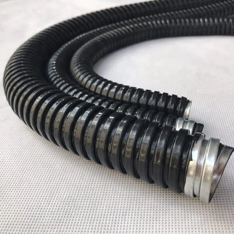 PVC Layer Coated Stainless Steel 304 Braided Flexible Metal Hose Conduit