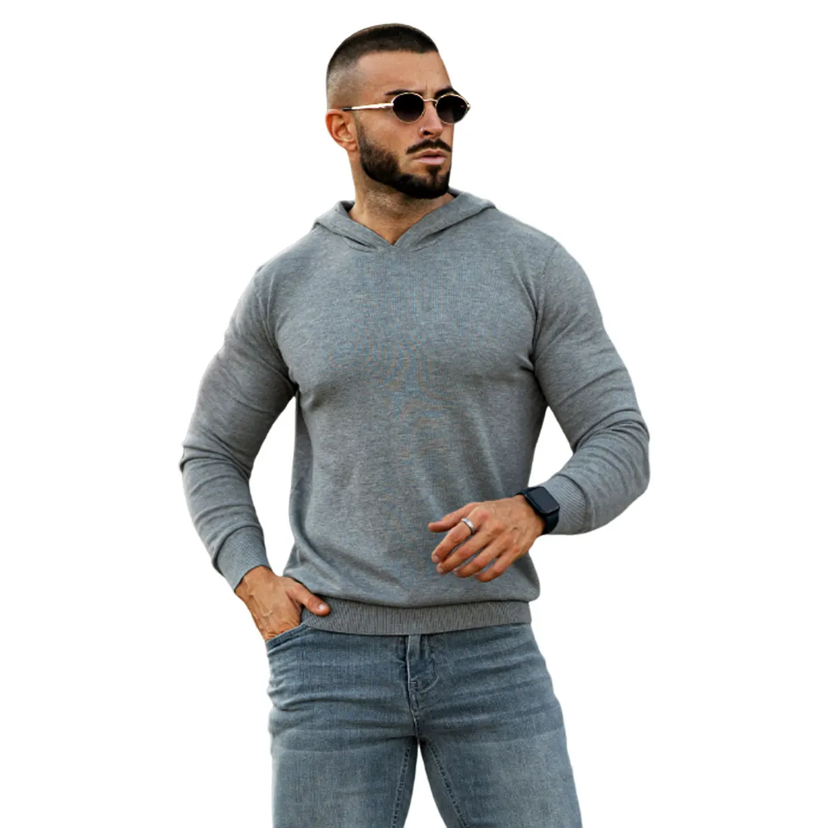 Gingtto Custom Logo New Long Wholesale Sleeve Winter Sweaters Knitted Sweater