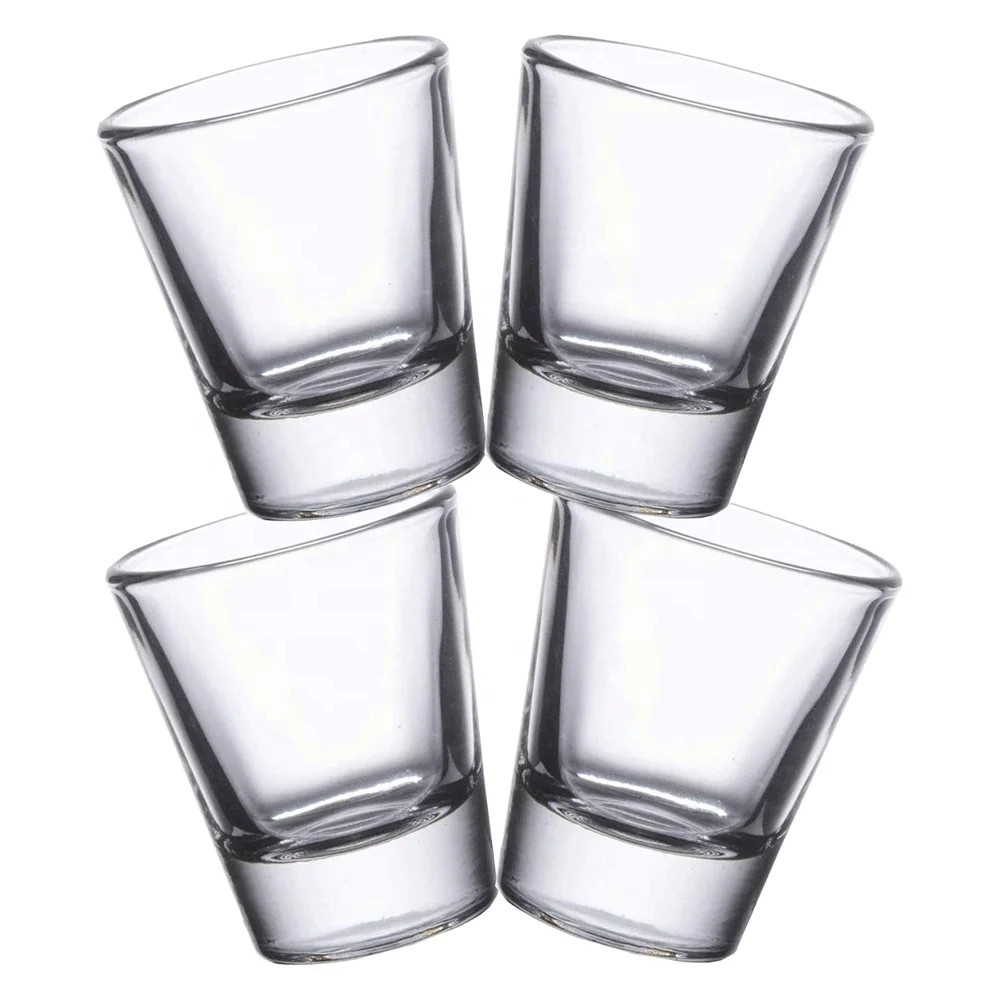 Customizable Logo 2cl 4cl 2OZ 3oz Whiskey Tumbler Shot Glass Elegant Espresso Cups Cocktail Shot Personalized Bullet Shot Glass