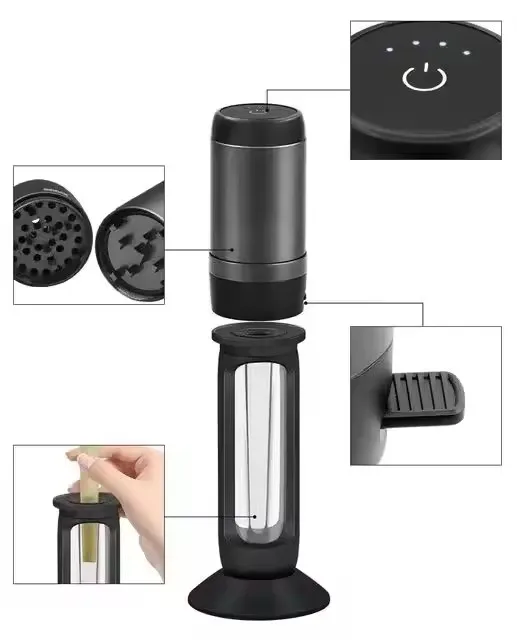Hot Selling Factory Custom Rolled Electric Herb Grinder With Automatic Filler Rolled Cones Tobacco Filler Herb Grinder