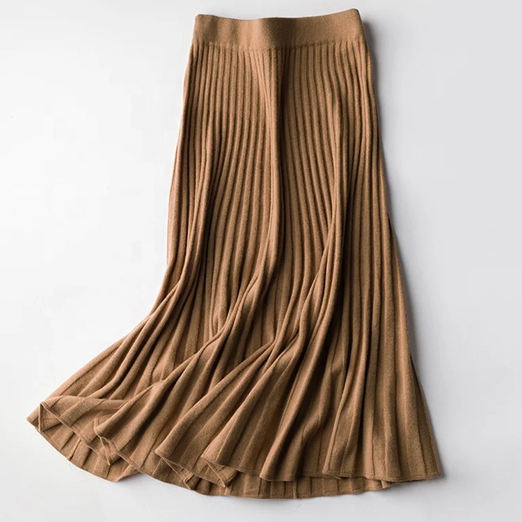 Ladies autumn winter knitted long fashion rib skirt women sweater lady sweater wool cashmere knit