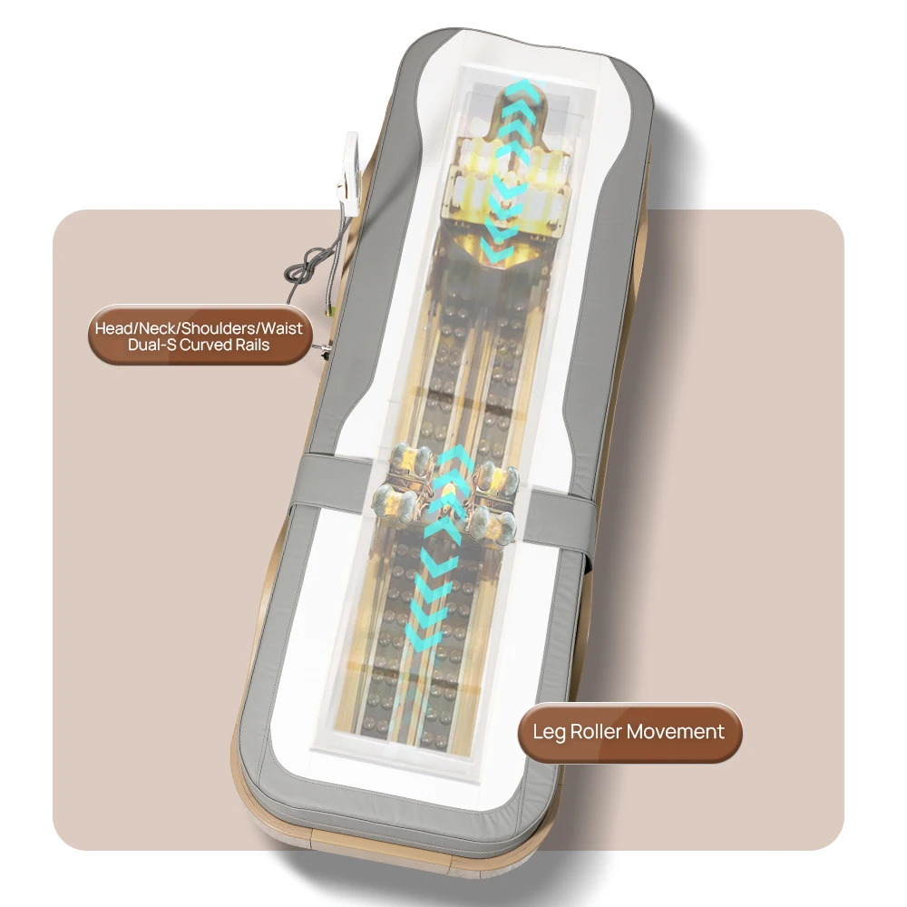 Manufacturers Wholesale Portable Natural Jade Stones Eiectric 4d heating shiatsu Multi-function massage bed with Music