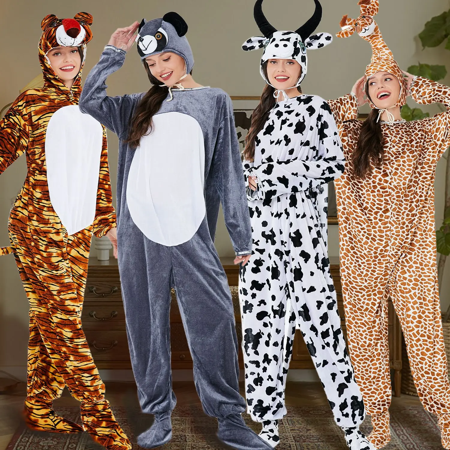 Wholesale Animal Shape Dance Costume Role Play Stage Performance Bodysuit For Men And Women Halloween Adult Animal Costume