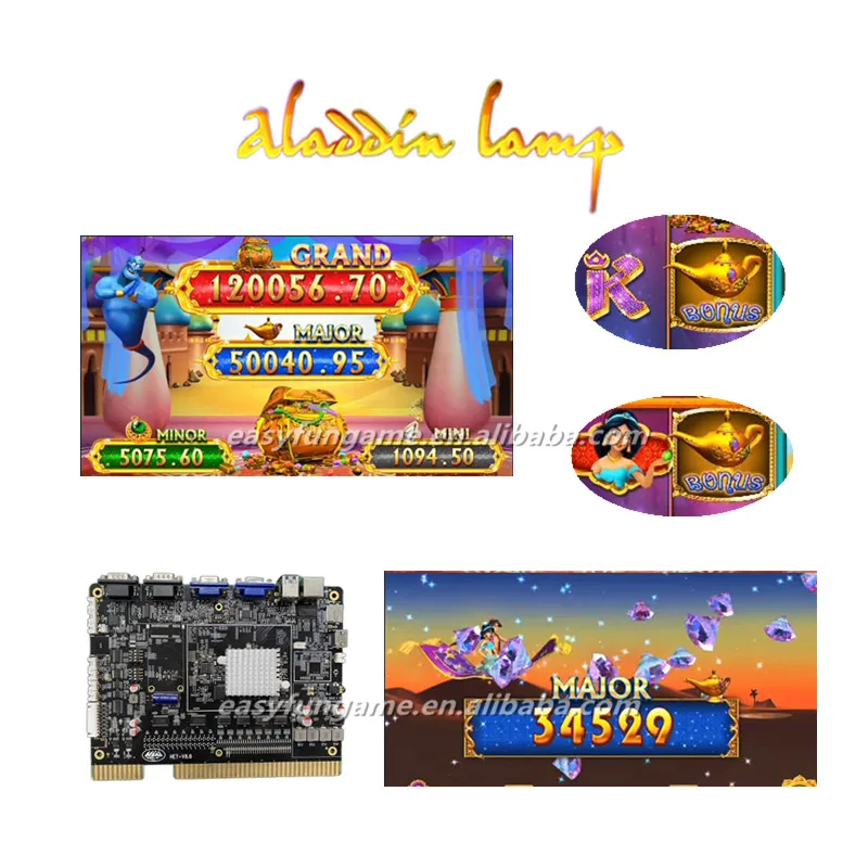 HET Arcade Game Board Alad din Lamp Touch Function Dual Screen Game Machine  PCB