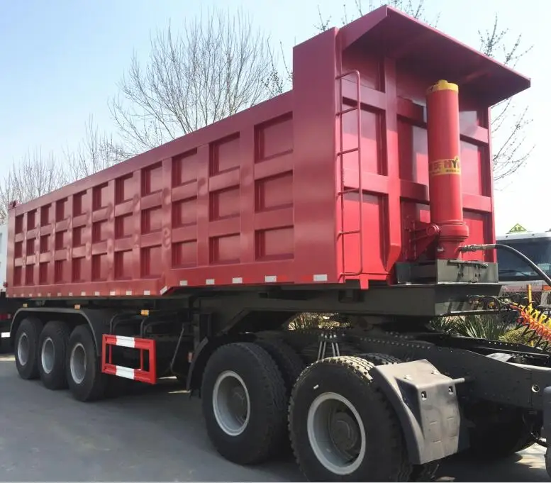Brand New 3 axles 4 5 45 cubic meter Tipping dump trailer